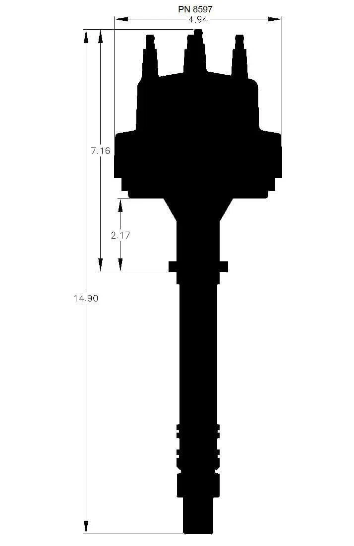 Chevy V6 Even-Fire Pro-Billet Distributor - 8597